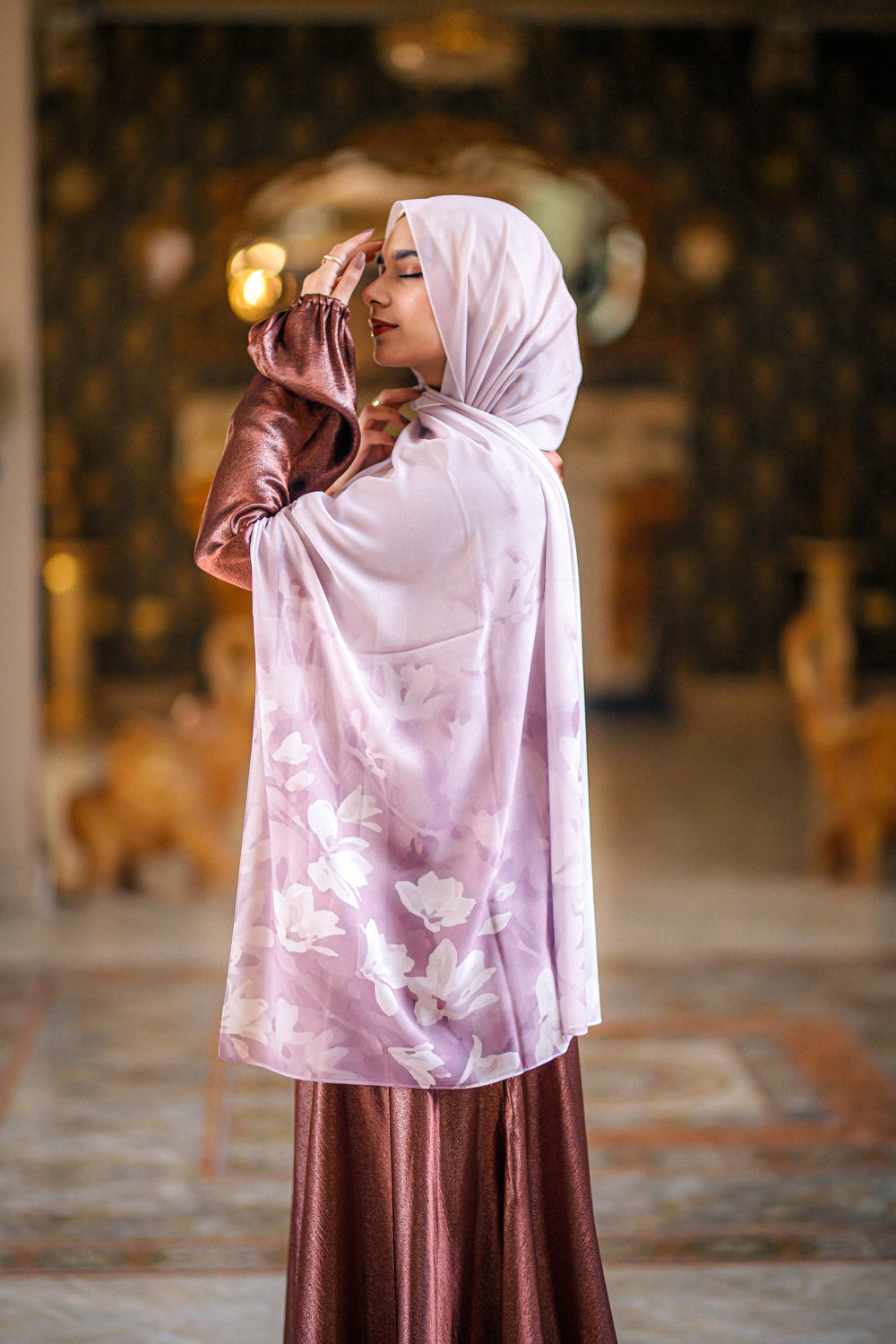 Beige Hazel Wood Hijab