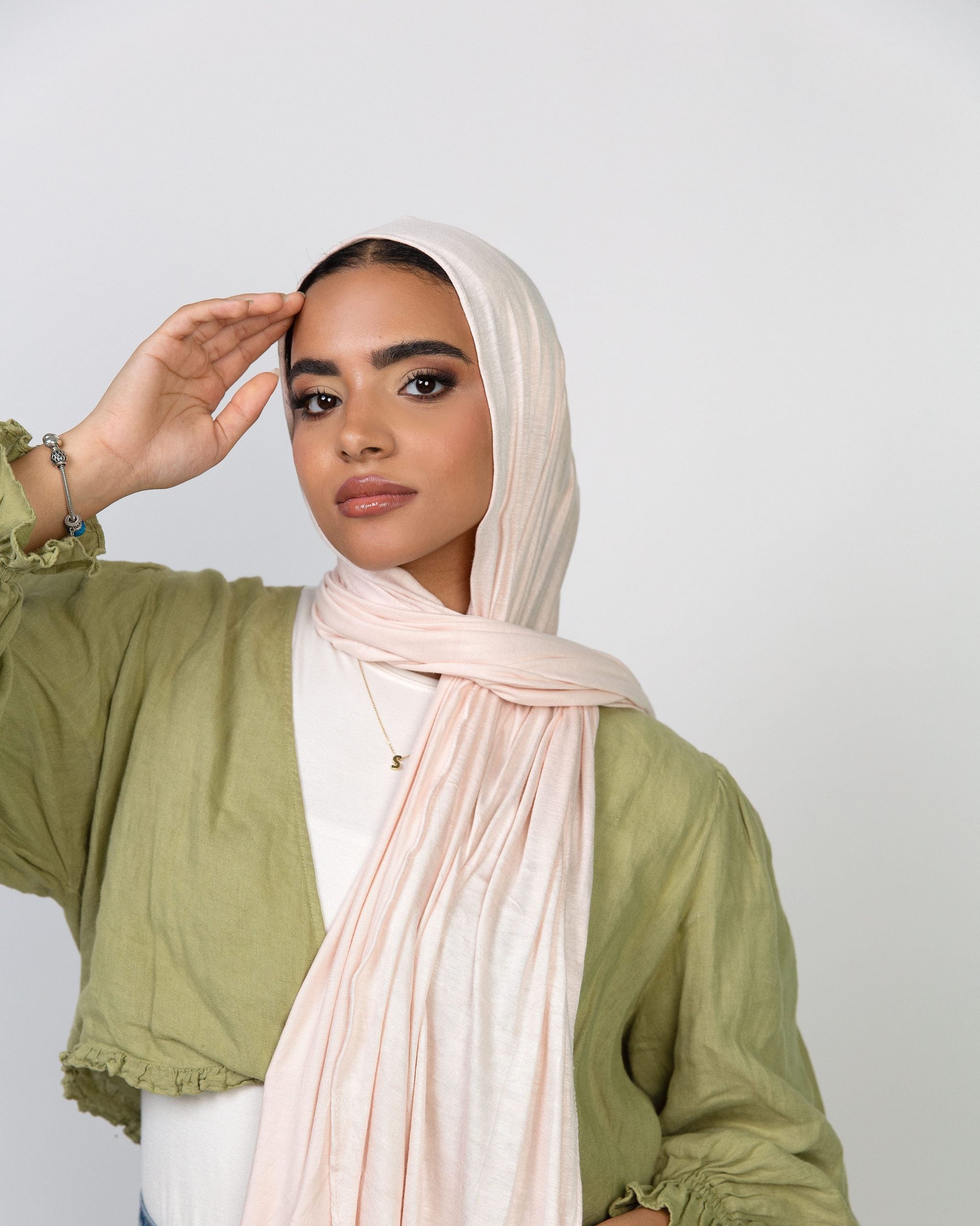Plain Cotton Double Stretch Kuawiti Hijab
